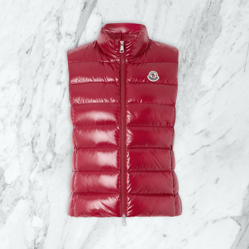 Doudoune sans manche Moncler - rouge